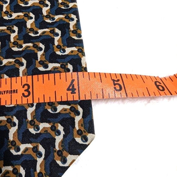 Vintage Men's Silk Tie From "Tie Tree of California"- Abstract Motif - Picture 6 of 10